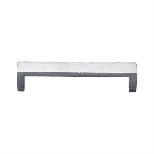 M Marcus Heritage Brass Hammered Wide Metro Design Cabinet Pull 101mm Centre to Centre